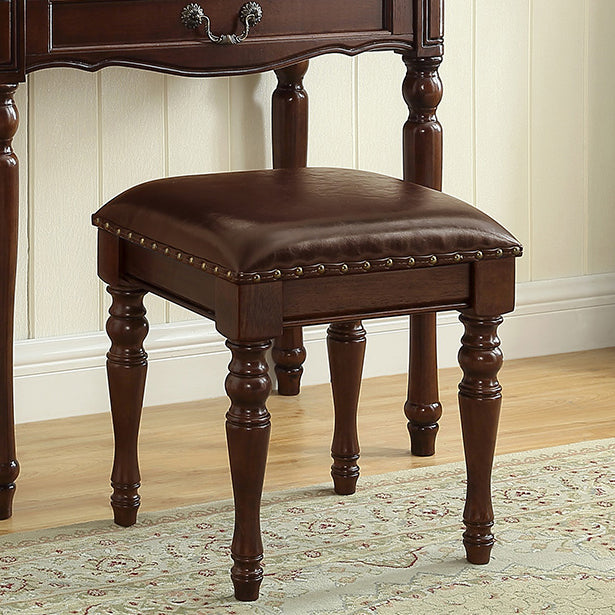 Traditional Rubberwood Bedroom Storage Box 3 Drawer Vanity Tables