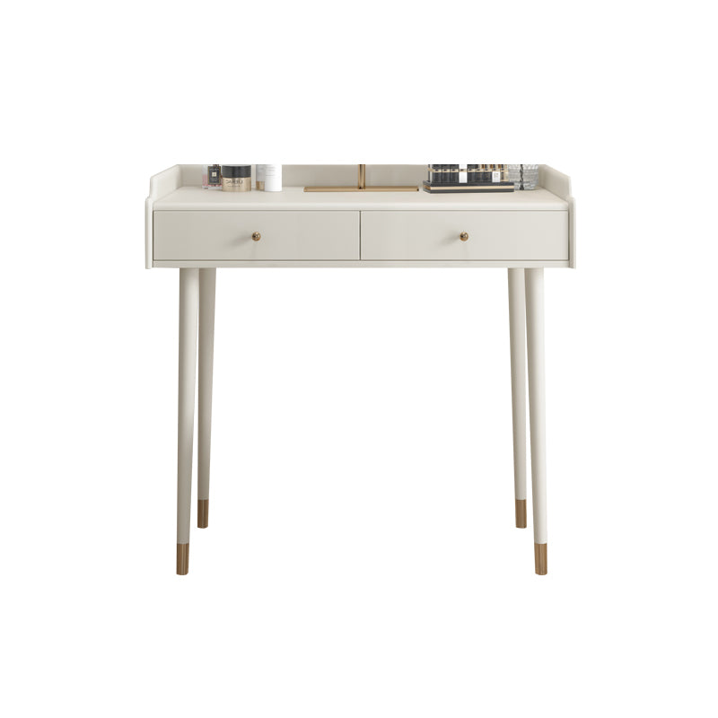 Bedroom Contemporary Storage Box 2-Drawer Cream Vanity Dressing Table