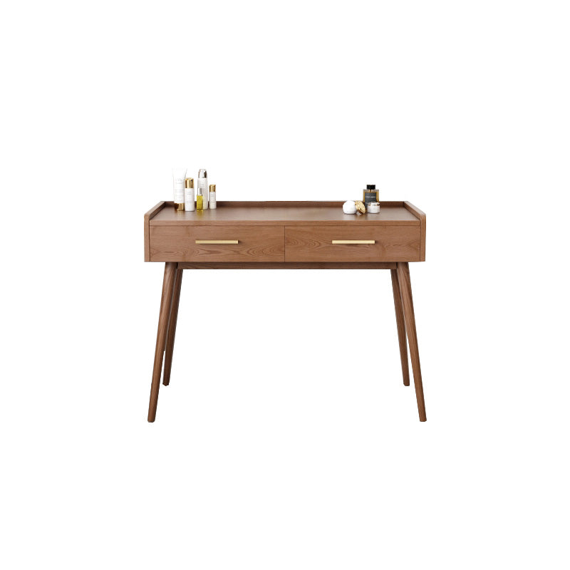 Traditional Wooden Makeup Vanity Set With Drawer for Bedroom