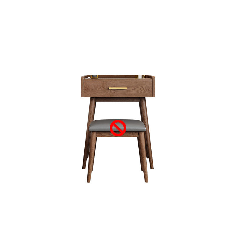 Traditional Wooden Makeup Vanity Set With Drawer for Bedroom