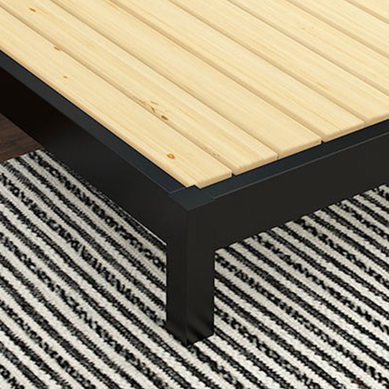 Glam Metallic Standard Bed with Open-Frame Headboard, 78 inch