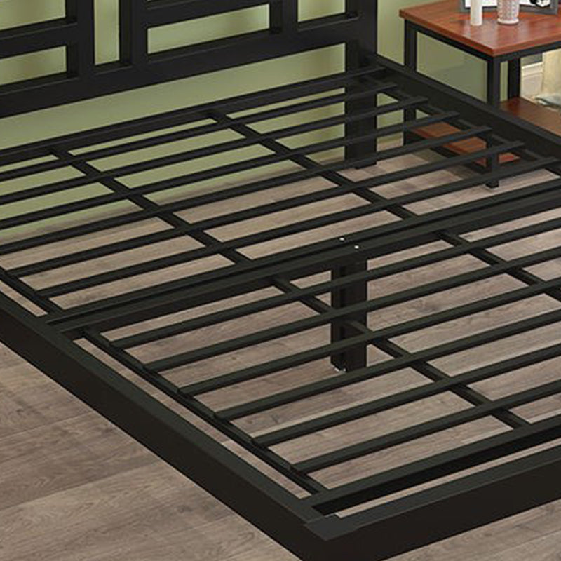 Glam Metallic Standard Bed with Open-Frame Headboard, 78 inch