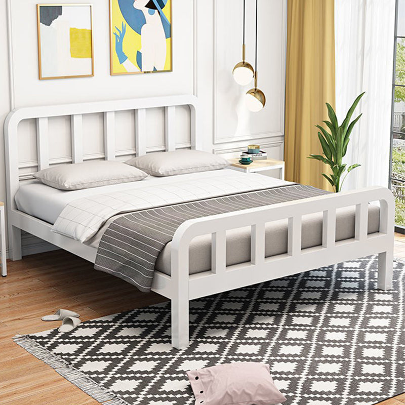 Modernism Spindle Bed with Headboard and Footboard Metal Bed Frame