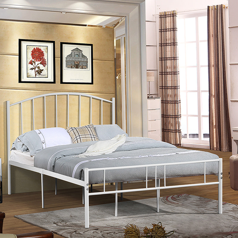 Arched Open-Frame Metal Bed 41" H Bed With Headboard and Footboard