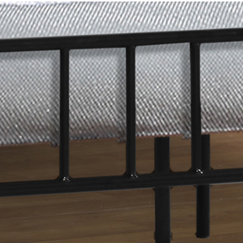 Arched Open-Frame Metal Bed 41" H Bed With Headboard and Footboard