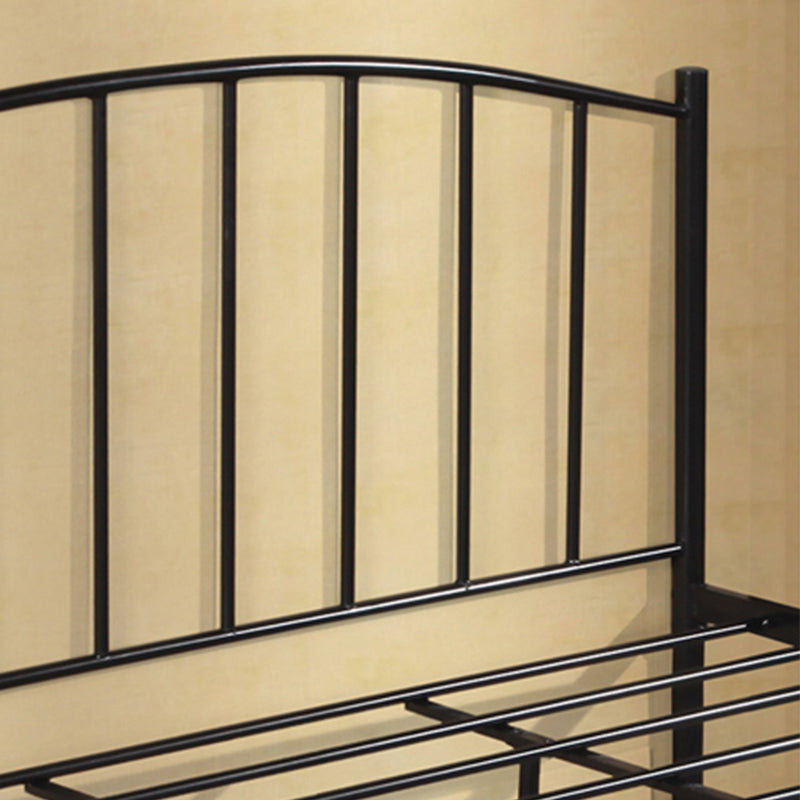 Arched Open-Frame Metal Bed 41" H Bed With Headboard and Footboard