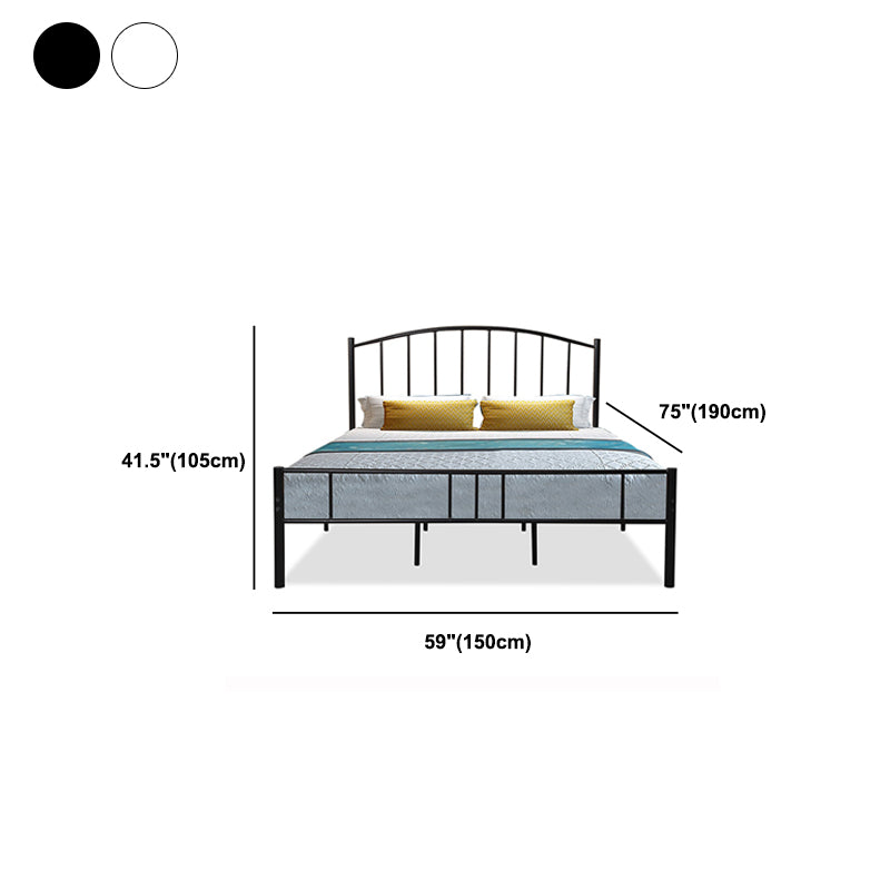 Arched Open-Frame Metal Bed 41" H Bed With Headboard and Footboard