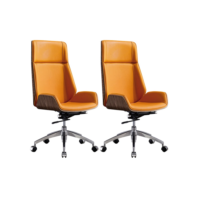 Contemporary Executive Ergonomic Chair Wheels High Back Management Chair