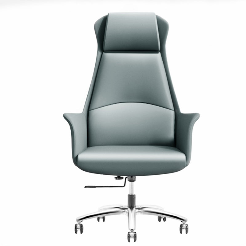 Modern Leather Executive Chair High Back Tilt Mechanism Office Chair