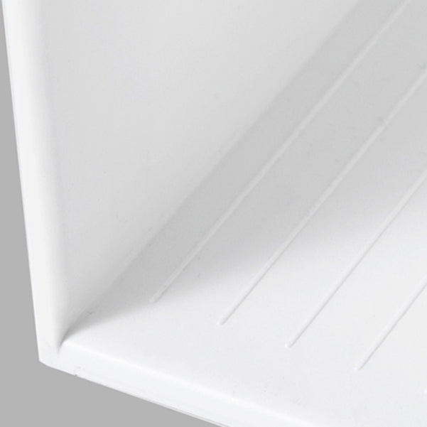 Modern Standard Plastic Bookcase Closed Back Bookshelf for Desk