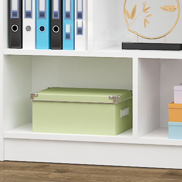 71" H X 9.5" W Modern Bookshelf Wooden Closed Back Bookcase with Rectangular Shelves