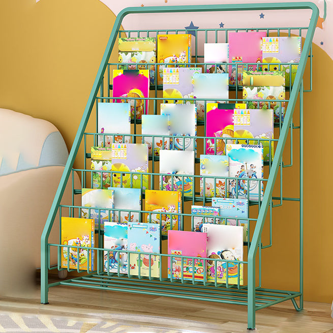 3/4/5/6-shelf Ladder Bookcase Modern Metal and Closed Back Book Shelf