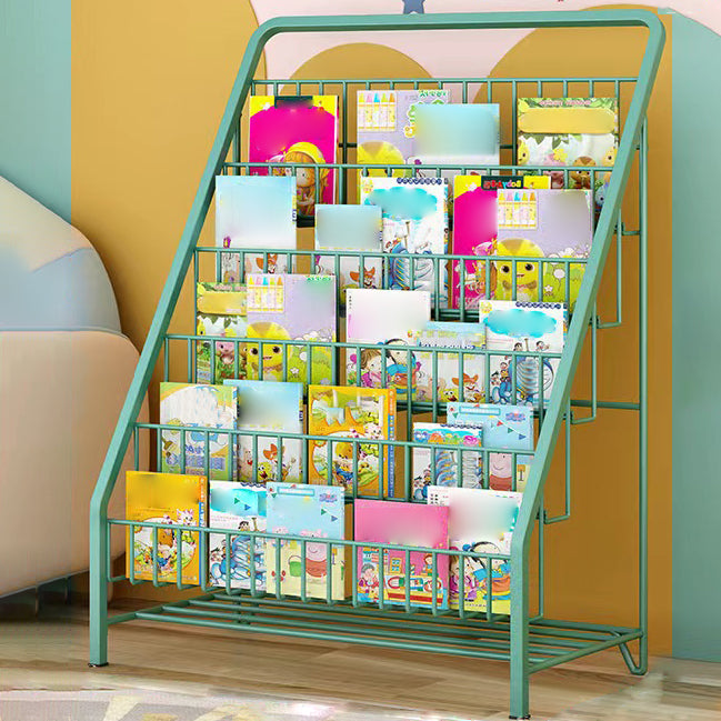 3/4/5/6-shelf Ladder Bookcase Modern Metal and Closed Back Book Shelf