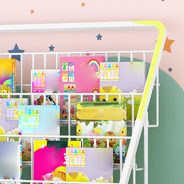 3/4/5/6-shelf Ladder Bookcase Modern Metal and Closed Back Book Shelf