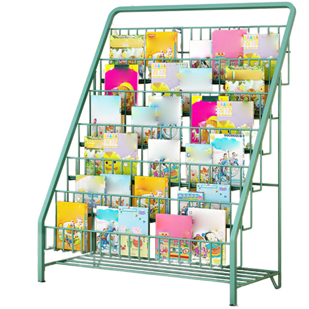 3/4/5/6-shelf Ladder Bookcase Modern Metal and Closed Back Book Shelf