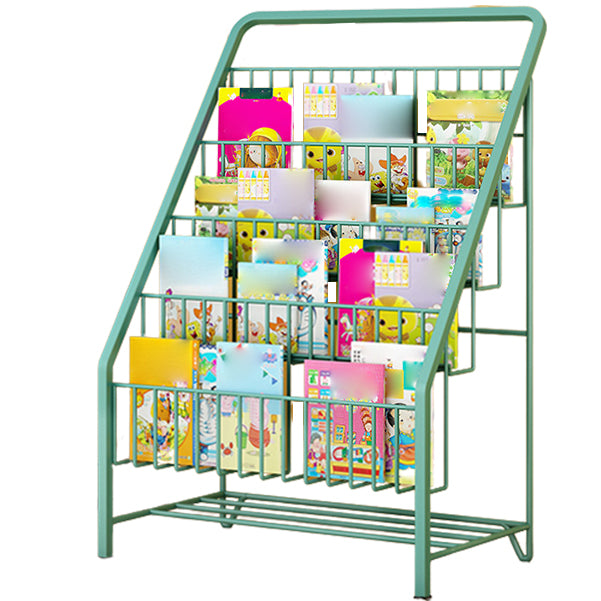 3/4/5/6-shelf Ladder Bookcase Modern Metal and Closed Back Book Shelf