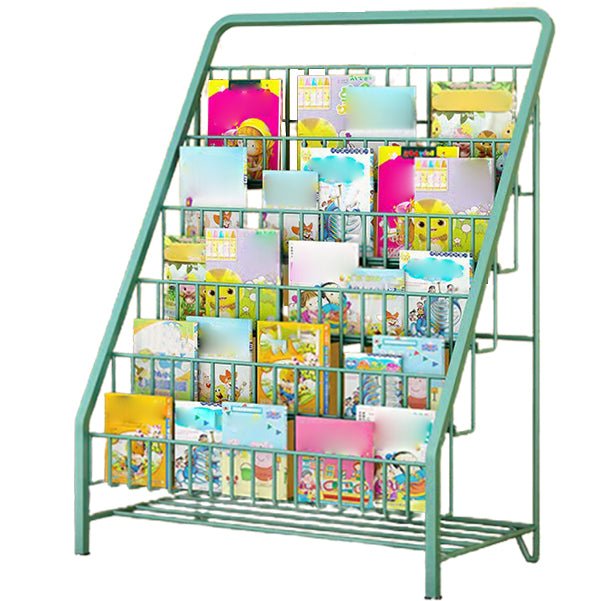 3/4/5/6-shelf Ladder Bookcase Modern Metal and Closed Back Book Shelf