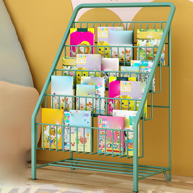 3/4/5/6-shelf Ladder Bookcase Modern Metal and Closed Back Book Shelf