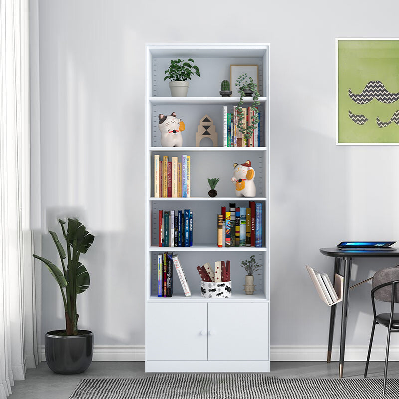 13" Wide Modern Bookshelf Closed Back Bookcase with Rectangular Shelves