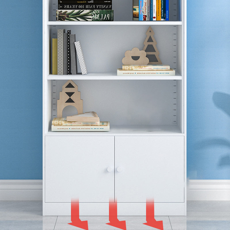 13" Wide Modern Bookshelf Closed Back Bookcase with Rectangular Shelves