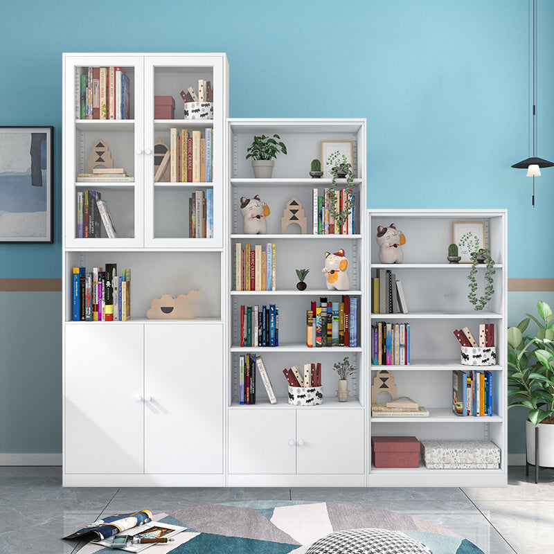 13" Wide Modern Bookshelf Closed Back Bookcase with Rectangular Shelves