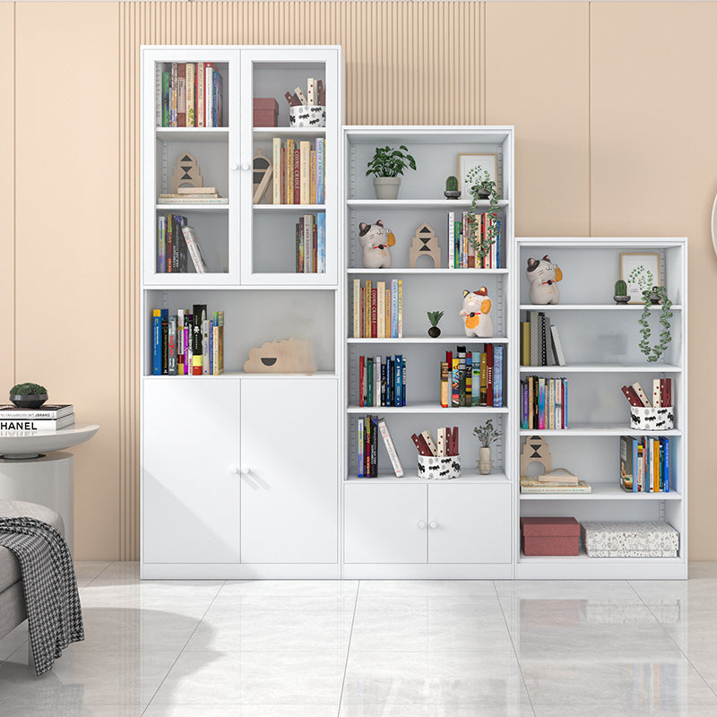 13" Wide Modern Bookshelf Closed Back Bookcase with Rectangular Shelves