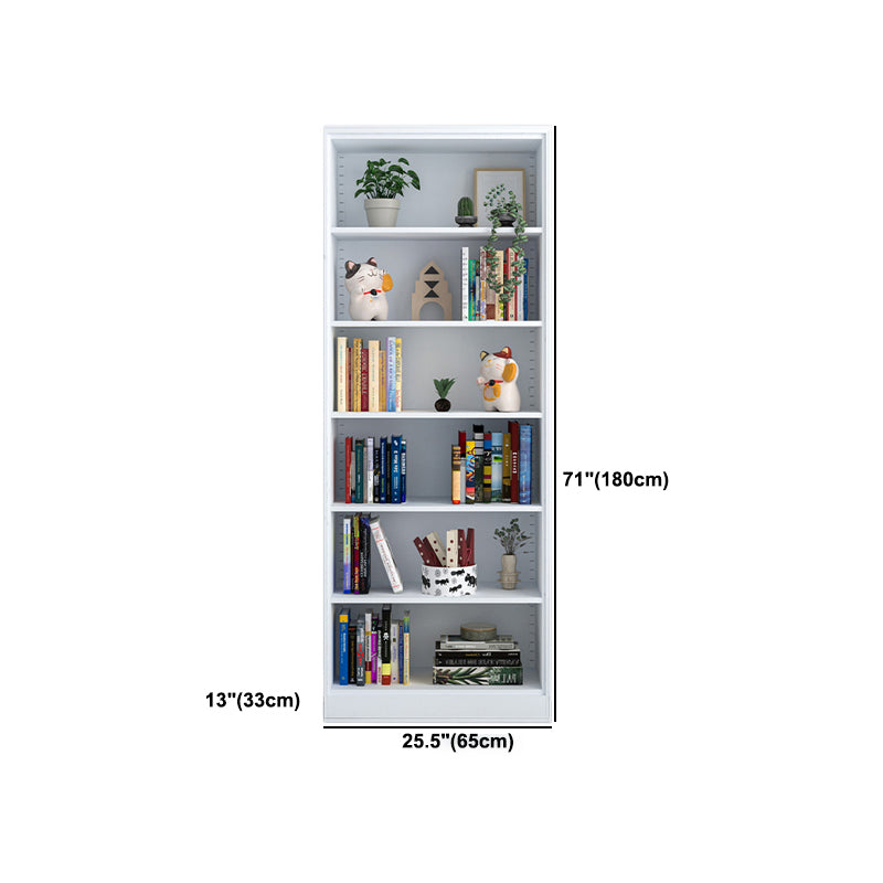 13" Wide Modern Bookshelf Closed Back Bookcase with Rectangular Shelves