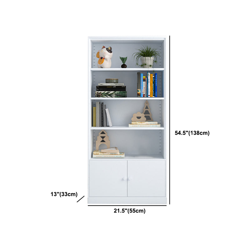 13" Wide Modern Bookshelf Closed Back Bookcase with Rectangular Shelves