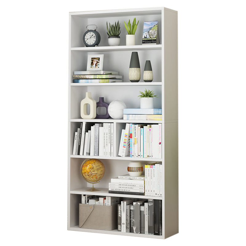 Modern Style Bookshelf Closed Back Engineered Wood Urban Bookcase for Home