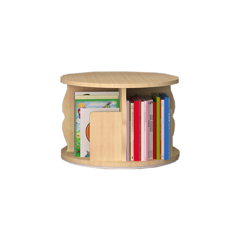 Modern Wood Bookcase Natural 17.3" W Engineered Wood Book Shelf for Home Office