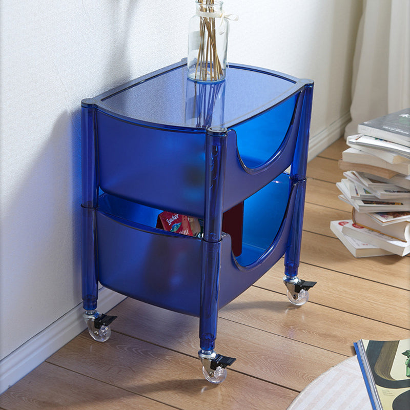 Multi Tiers Plastic Bookcase 12.2" Wide Standard Shelf Bookcase for Home Office