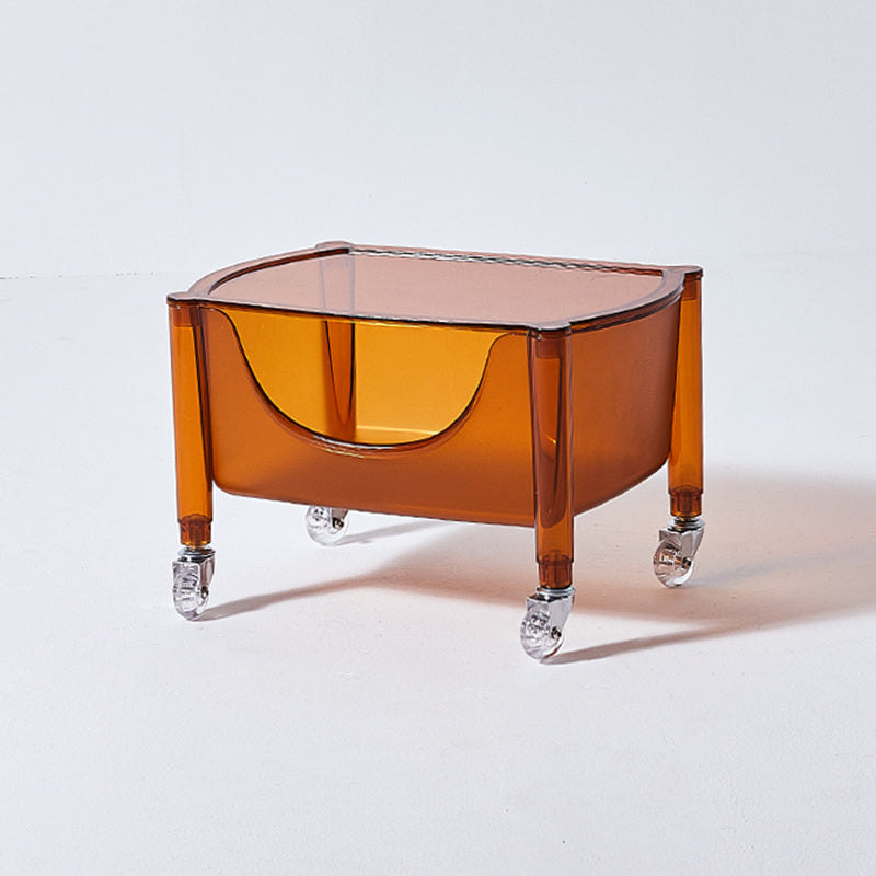 Multi Tiers Plastic Bookcase 12.2" Wide Standard Shelf Bookcase for Home Office