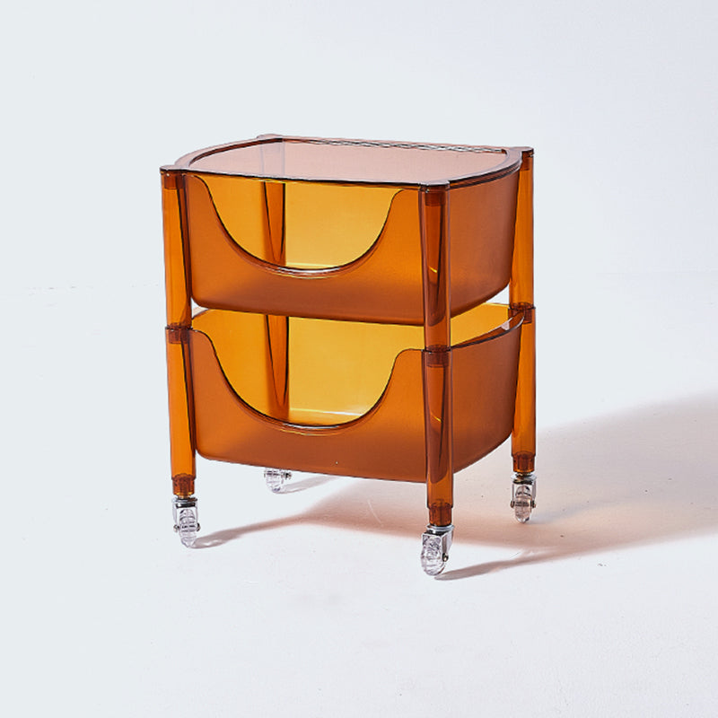 Multi Tiers Plastic Bookcase 12.2" Wide Standard Shelf Bookcase for Home Office