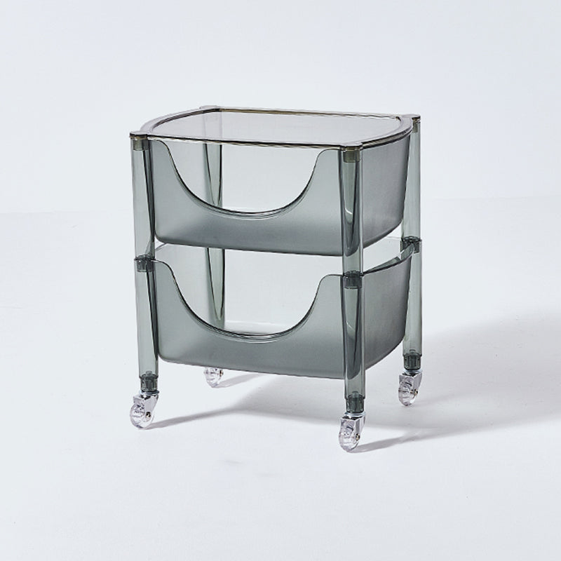 Multi Tiers Plastic Bookcase 12.2" Wide Standard Shelf Bookcase for Home Office