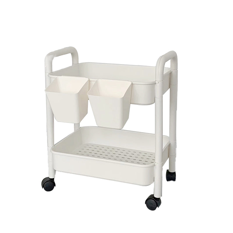 Modern Pure White Shelf Bookcase Etagere Plastic Bookcase Multi Tiers for Office