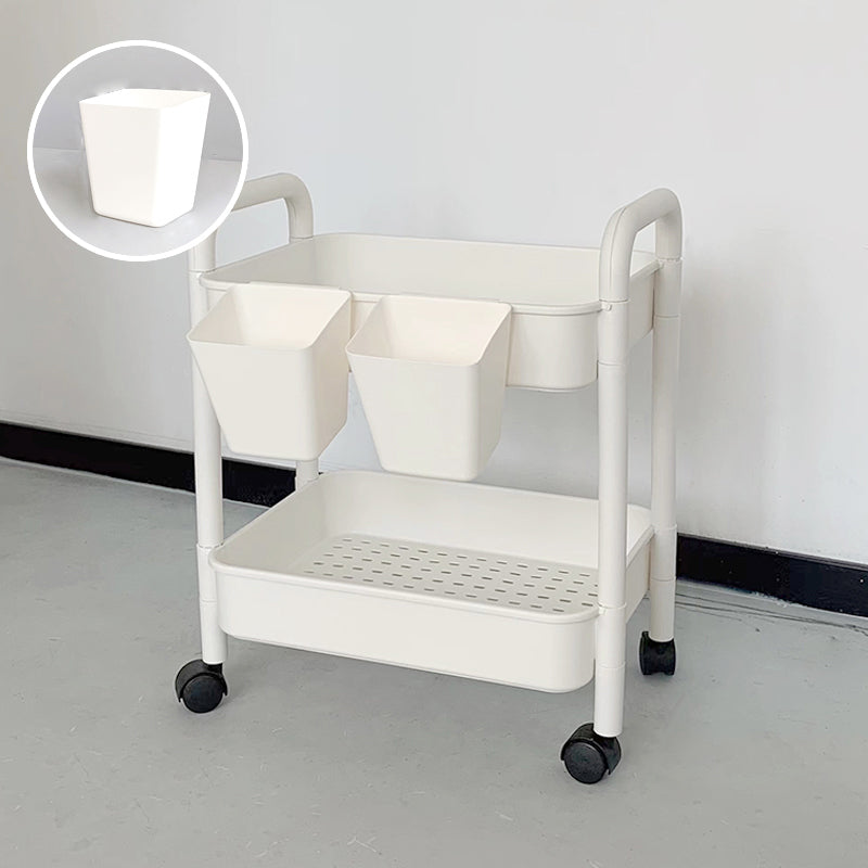 Modern Pure White Shelf Bookcase Etagere Plastic Bookcase Multi Tiers for Office