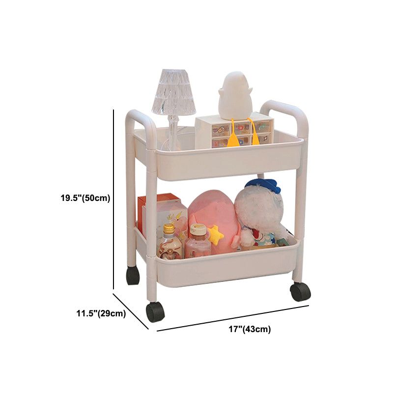 Modern Pure White Shelf Bookcase Etagere Plastic Bookcase Multi Tiers for Office