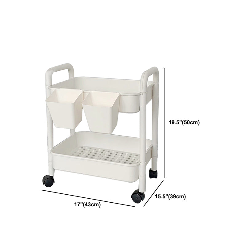 Modern Pure White Shelf Bookcase Etagere Plastic Bookcase Multi Tiers for Office