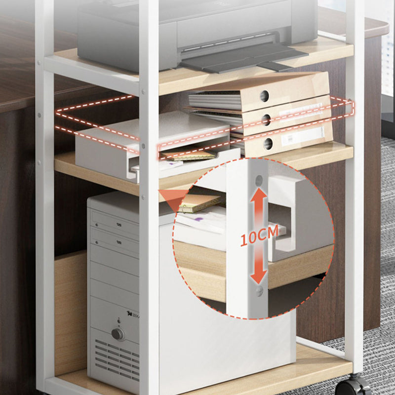 Adjustable and Metal Bookcase 11.8-inch Wide Contemporary Bookshelf