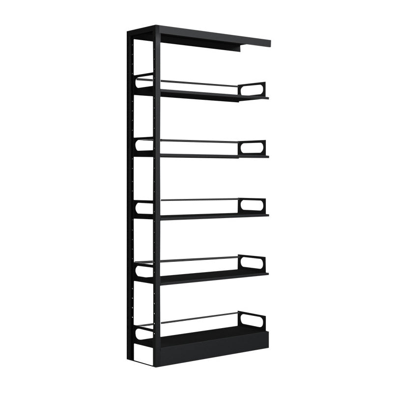 Standard Metal Bookshelf 5 Tiers Contemporary Bookcase for Home Office 78.7"H