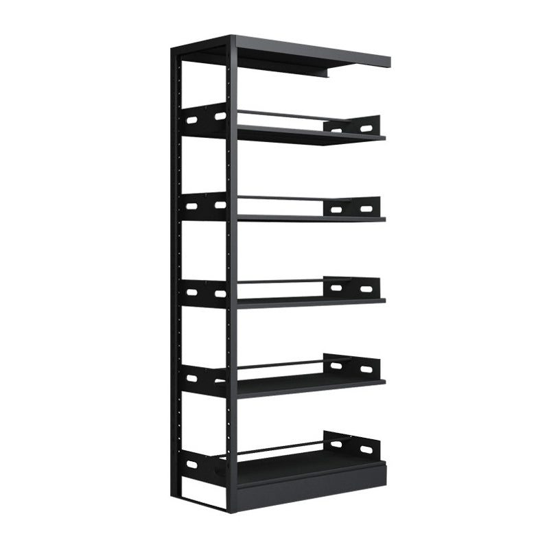 Standard Metal Bookshelf 5 Tiers Contemporary Bookcase for Home Office 78.7"H