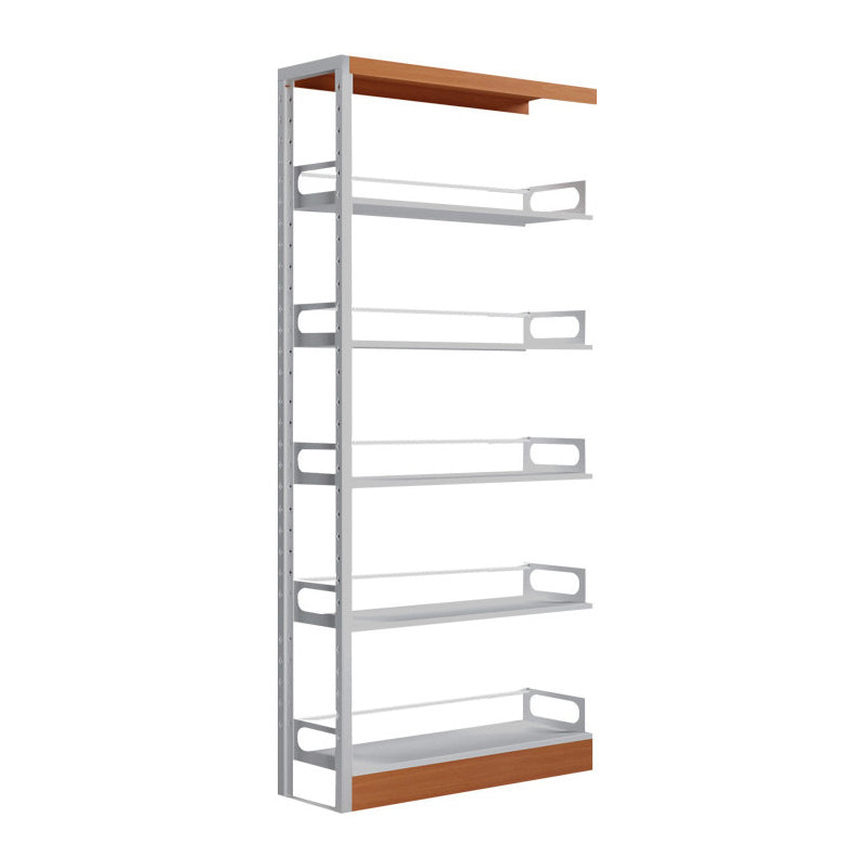 Standard Metal Bookshelf 5 Tiers Contemporary Bookcase for Home Office 78.7"H