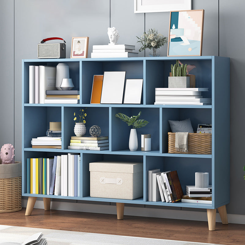Modern Engineered Wood Bookcase Cube Bookshelf for Any Room, 42.1" H X 9.4" W