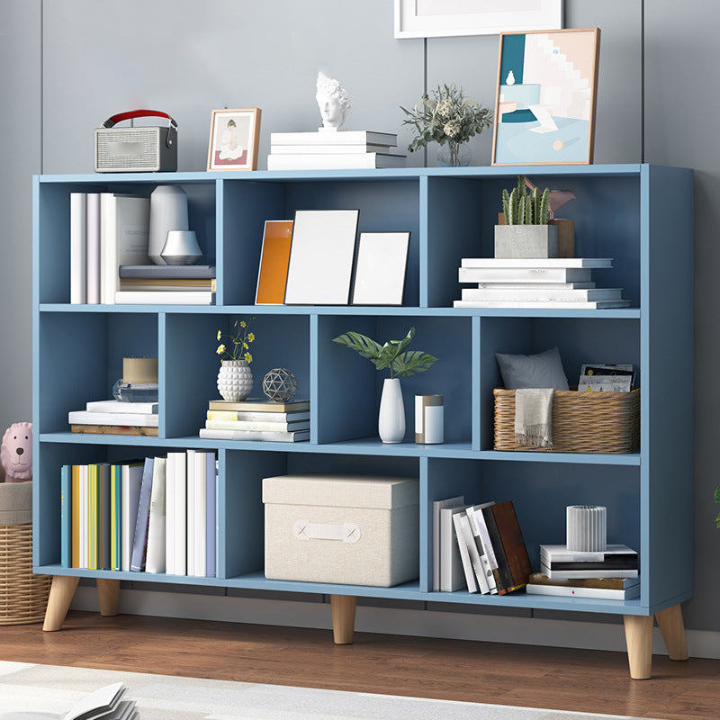 Modern Engineered Wood Bookcase Cube Bookshelf for Any Room, 42.1" H X 9.4" W