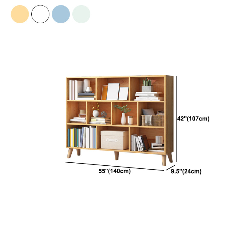 Modern Engineered Wood Bookcase Cube Bookshelf for Any Room, 42.1" H X 9.4" W