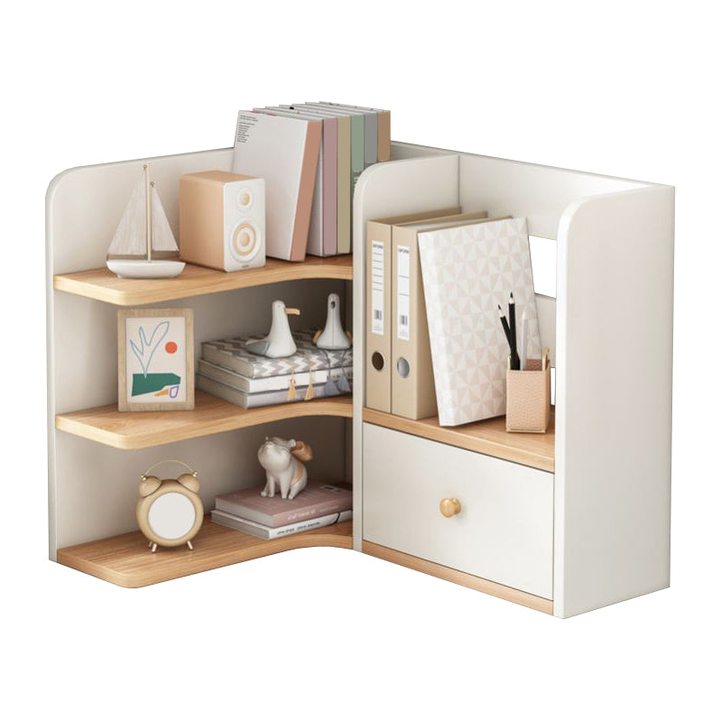 Contemporary Engineer Wood Bookshelf Open Back Bookcase for Home Office