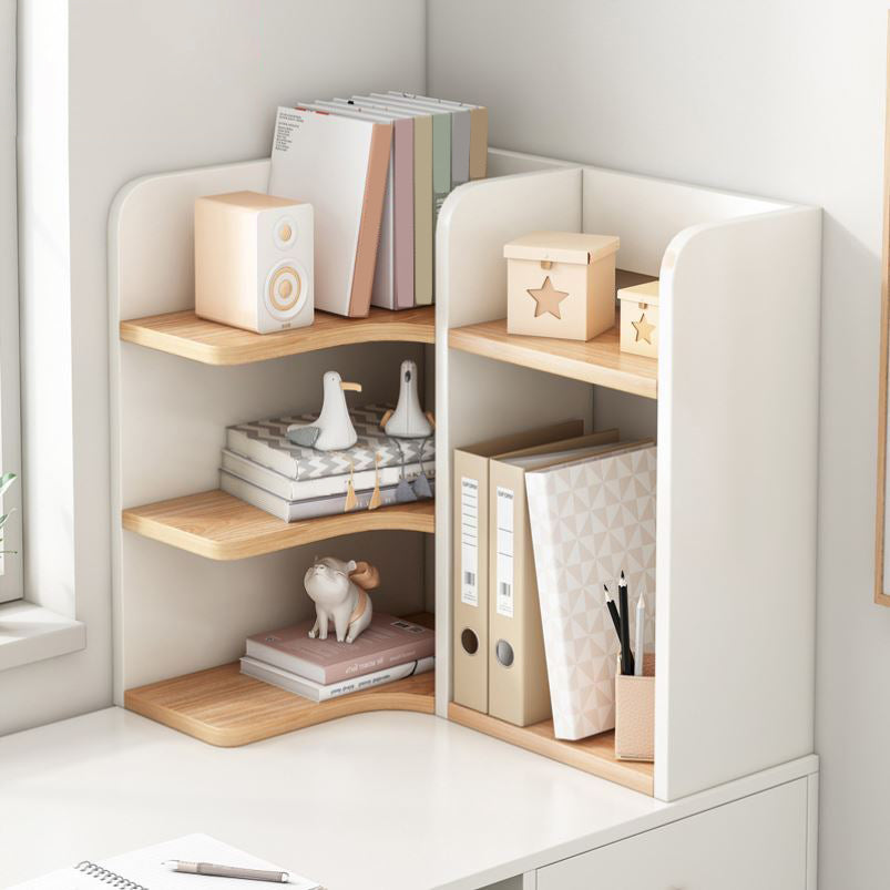 Contemporary Engineer Wood Bookshelf Open Back Bookcase for Home Office