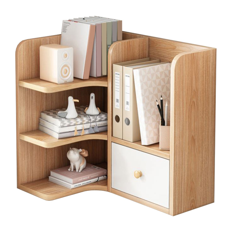 Contemporary Engineer Wood Bookshelf Open Back Bookcase for Home Office