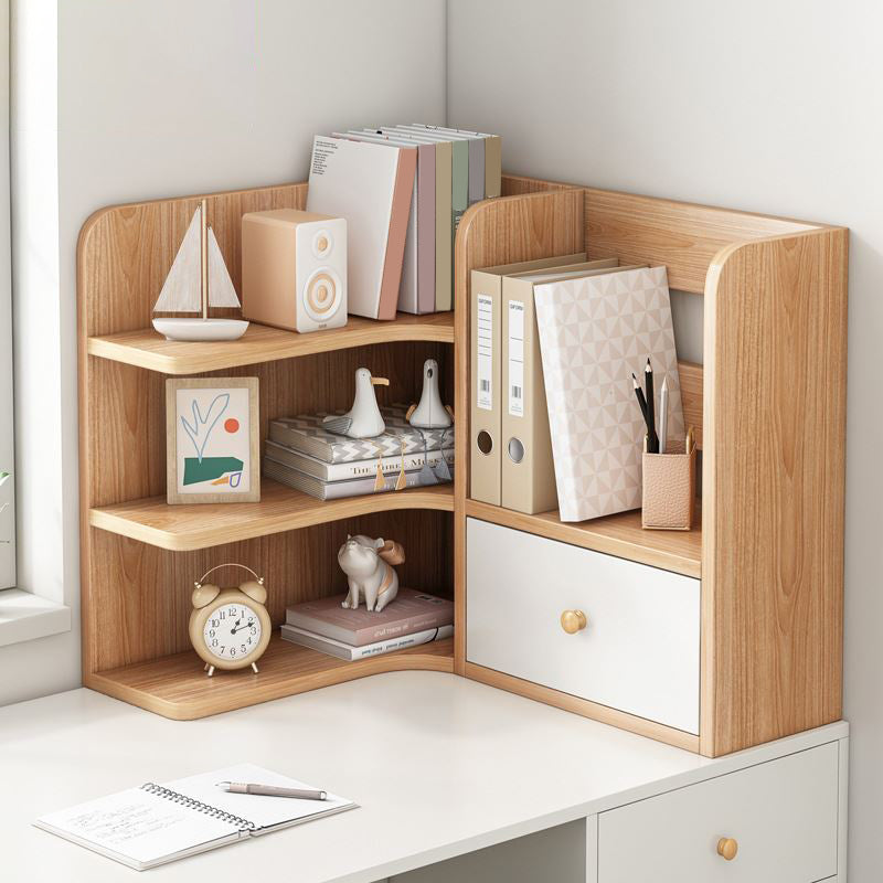 Contemporary Engineer Wood Bookshelf Open Back Bookcase for Home Office