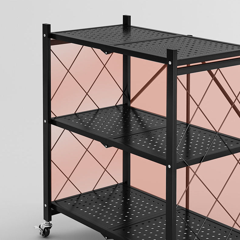 Steel Bookcase, 14.5" W, Geometric 3/4/5-Shelf Stackable Bookshelf Shelves